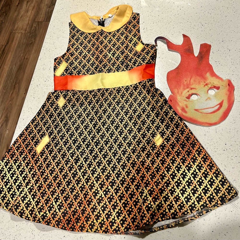 Ember Lumen Elemental Girl Costume size M
